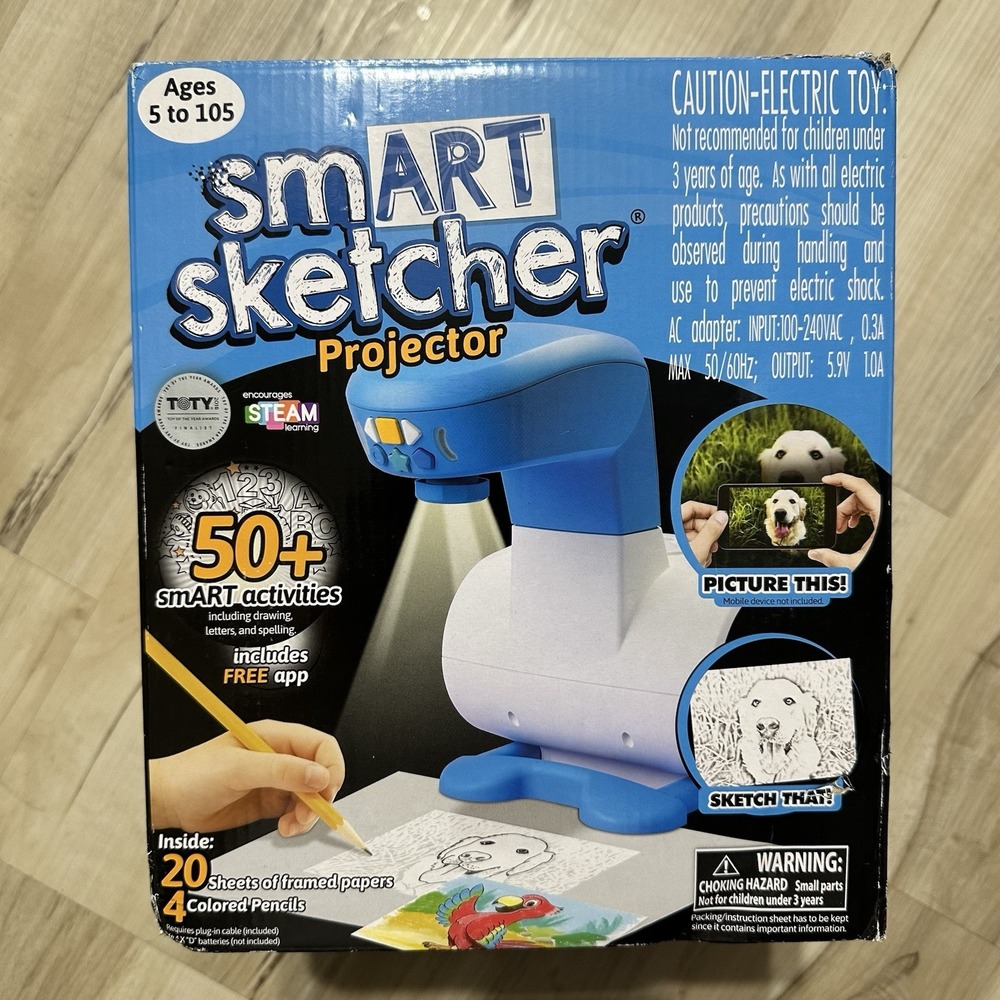 Smart Sketcher Projector Learn to Draw & Sketch With 1 Card And Power Cord